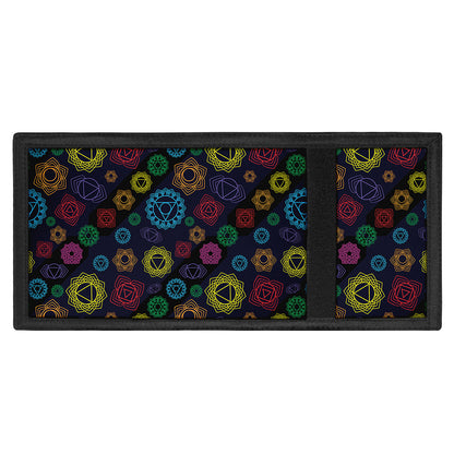 Colorful Seven Chakras Pattern Print Trifold Wallet