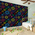 Colorful Seven Chakras Pattern Print Wall Sticker