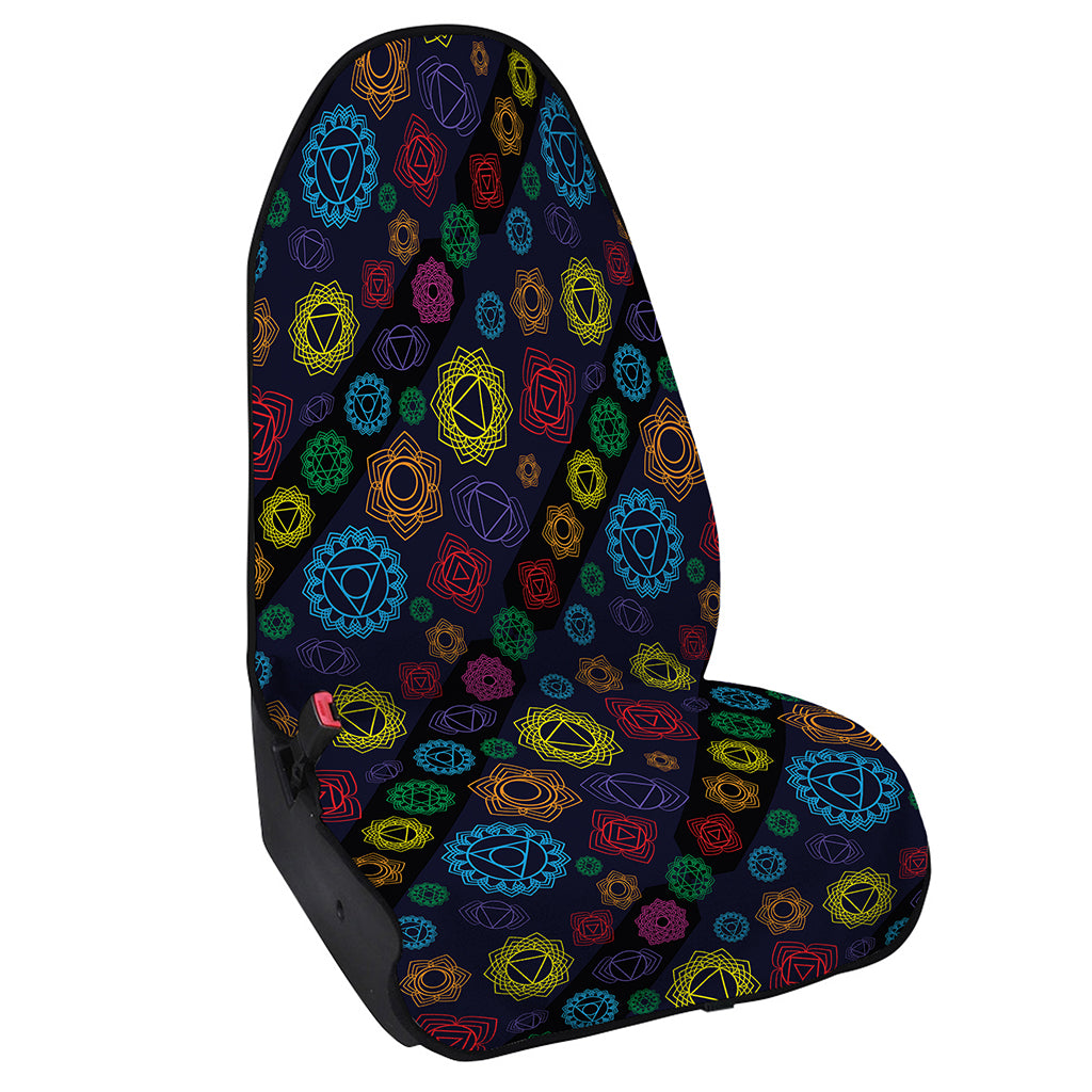Colorful Seven Chakras Pattern Print Waterproof Car Seat Cover