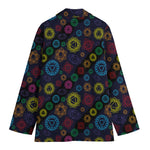 Colorful Seven Chakras Pattern Print Women's Blazer