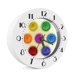 Colorful Seven Chakras Print Alarm Clock