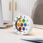 Colorful Seven Chakras Print Alarm Clock