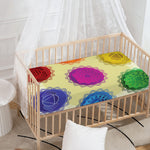 Colorful Seven Chakras Print Baby Crib Sheet