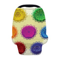 Colorful Seven Chakras Print Baby Seat Cover