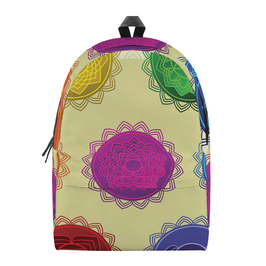Colorful Seven Chakras Print Backpack
