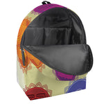 Colorful Seven Chakras Print Backpack