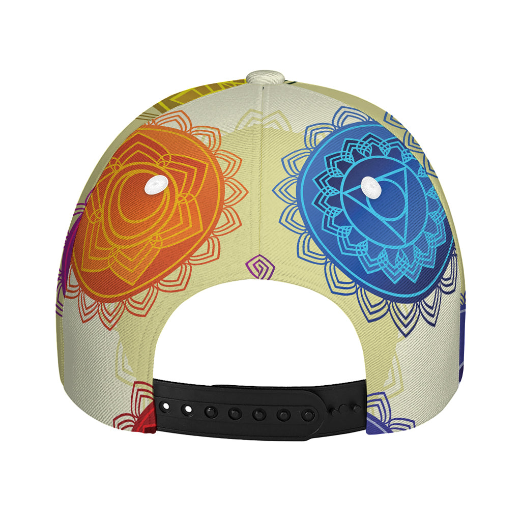 Colorful Seven Chakras Print Baseball Cap