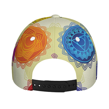 Colorful Seven Chakras Print Baseball Cap