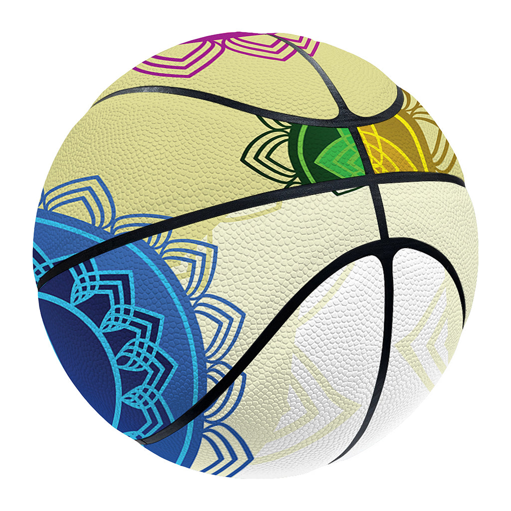 Colorful Seven Chakras Print Basketball