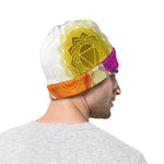 Colorful Seven Chakras Print Beanie