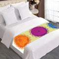 Colorful Seven Chakras Print Bed Runner