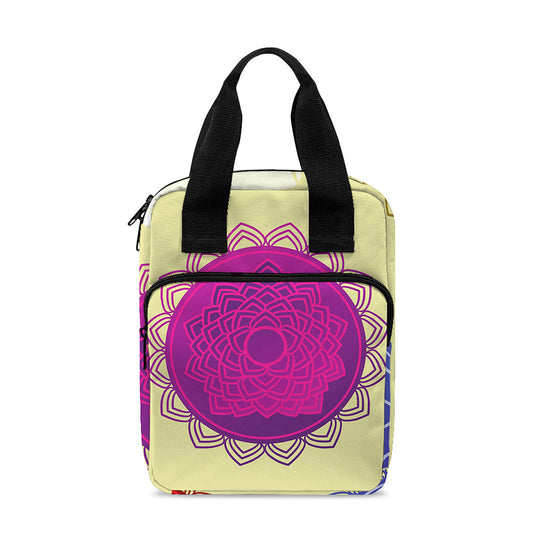 Colorful Seven Chakras Print Bible Tote Bag