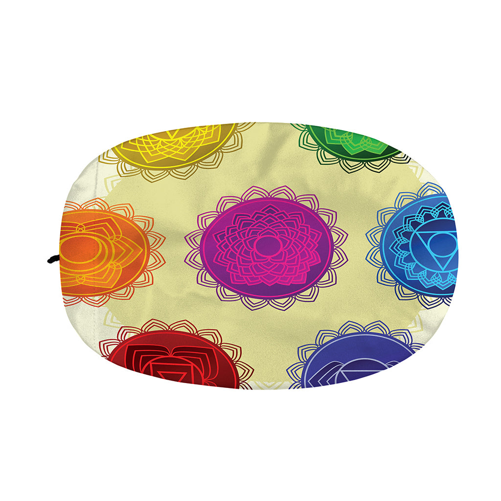Colorful Seven Chakras Print Car Side Mirror Covers