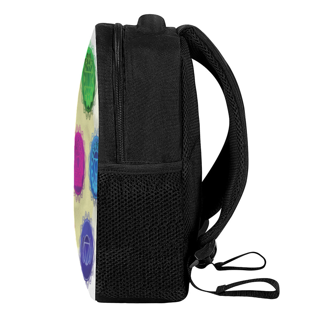 Colorful Seven Chakras Print Casual Backpack