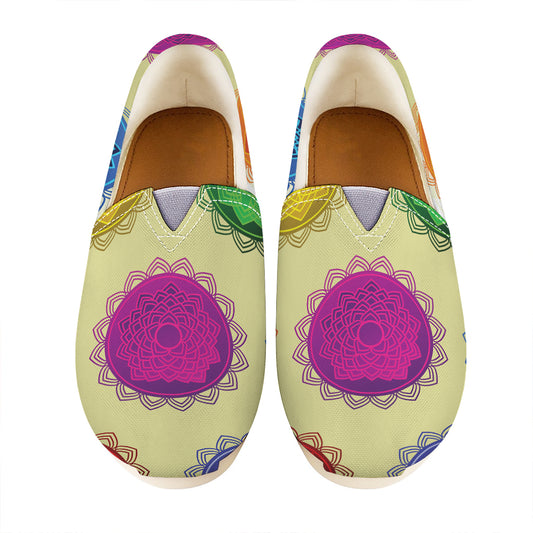 Colorful Seven Chakras Print Casual Shoes