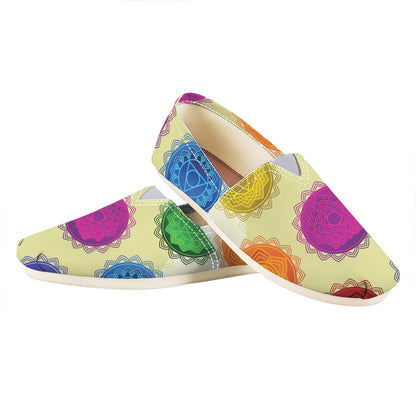 Colorful Seven Chakras Print Casual Shoes