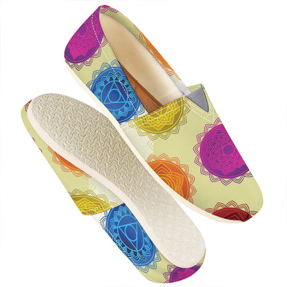 Colorful Seven Chakras Print Casual Shoes