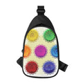 Colorful Seven Chakras Print Sling Bag