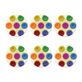 Colorful Seven Chakras Print Coaster Set