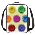 Colorful Seven Chakras Print Crossbody Lunch Bag
