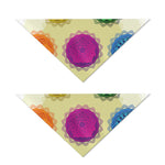 Colorful Seven Chakras Print Dog Bandana