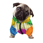 Colorful Seven Chakras Print Dog Zip Up Hoodie