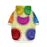 Colorful Seven Chakras Print Dog Zip Up Hoodie