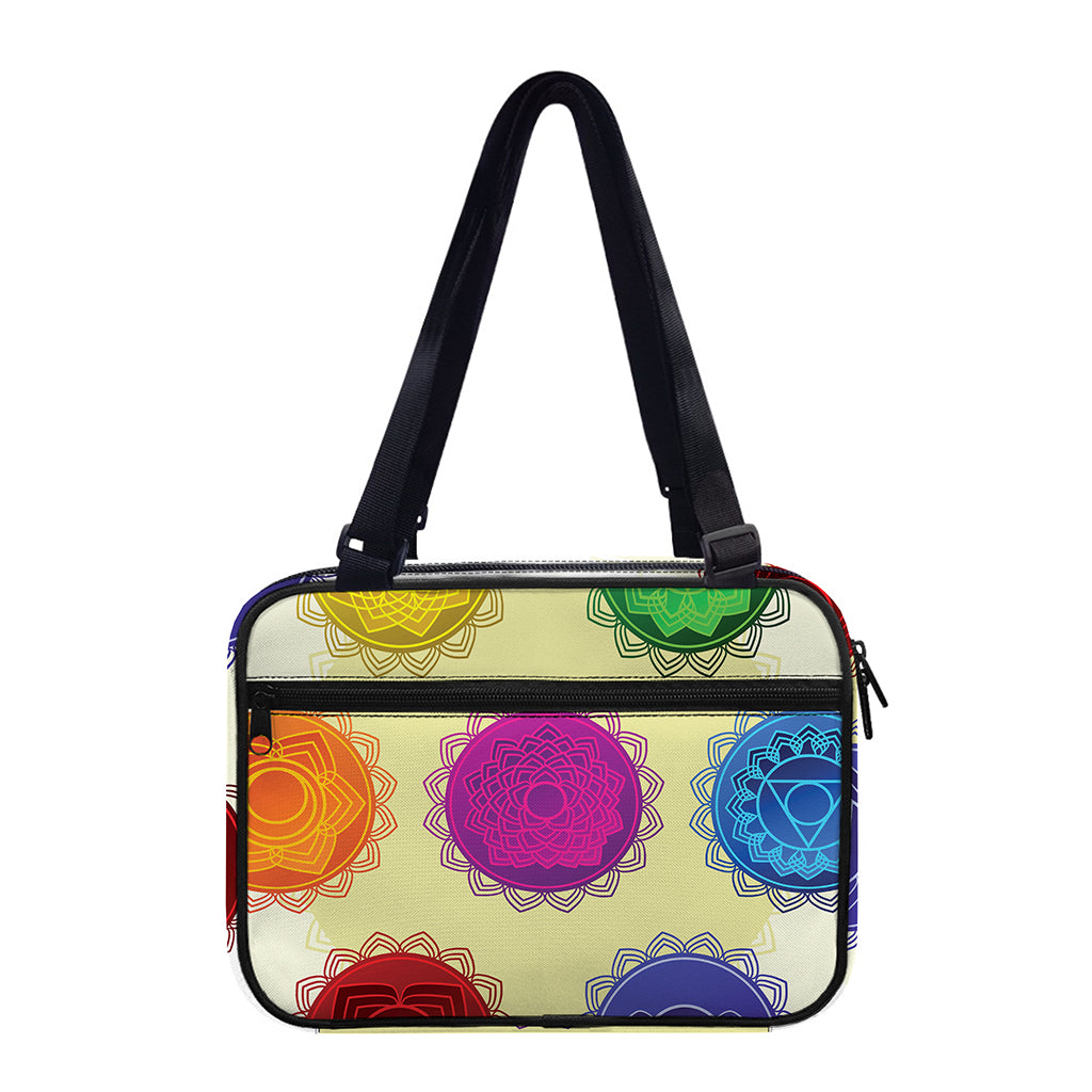 Colorful Seven Chakras Print Double Strap Bible Bag