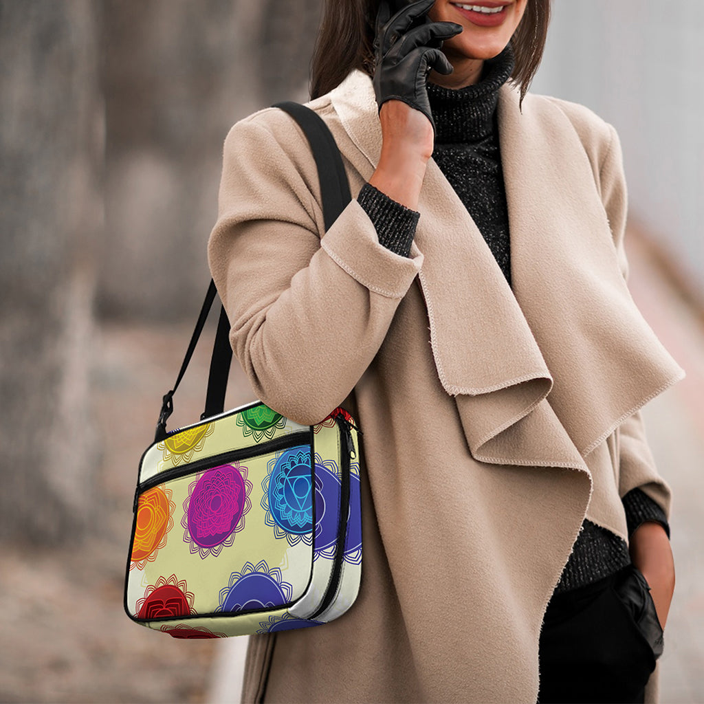 Colorful Seven Chakras Print Double Strap Bible Bag