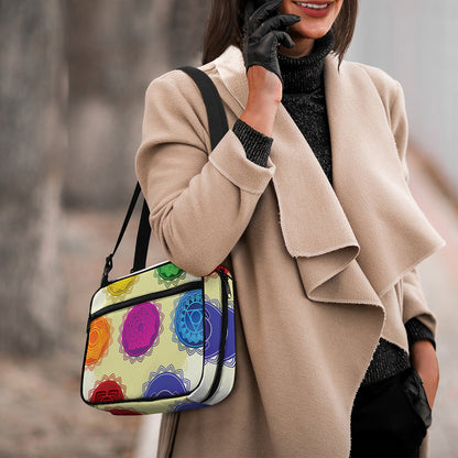 Colorful Seven Chakras Print Double Strap Bible Bag