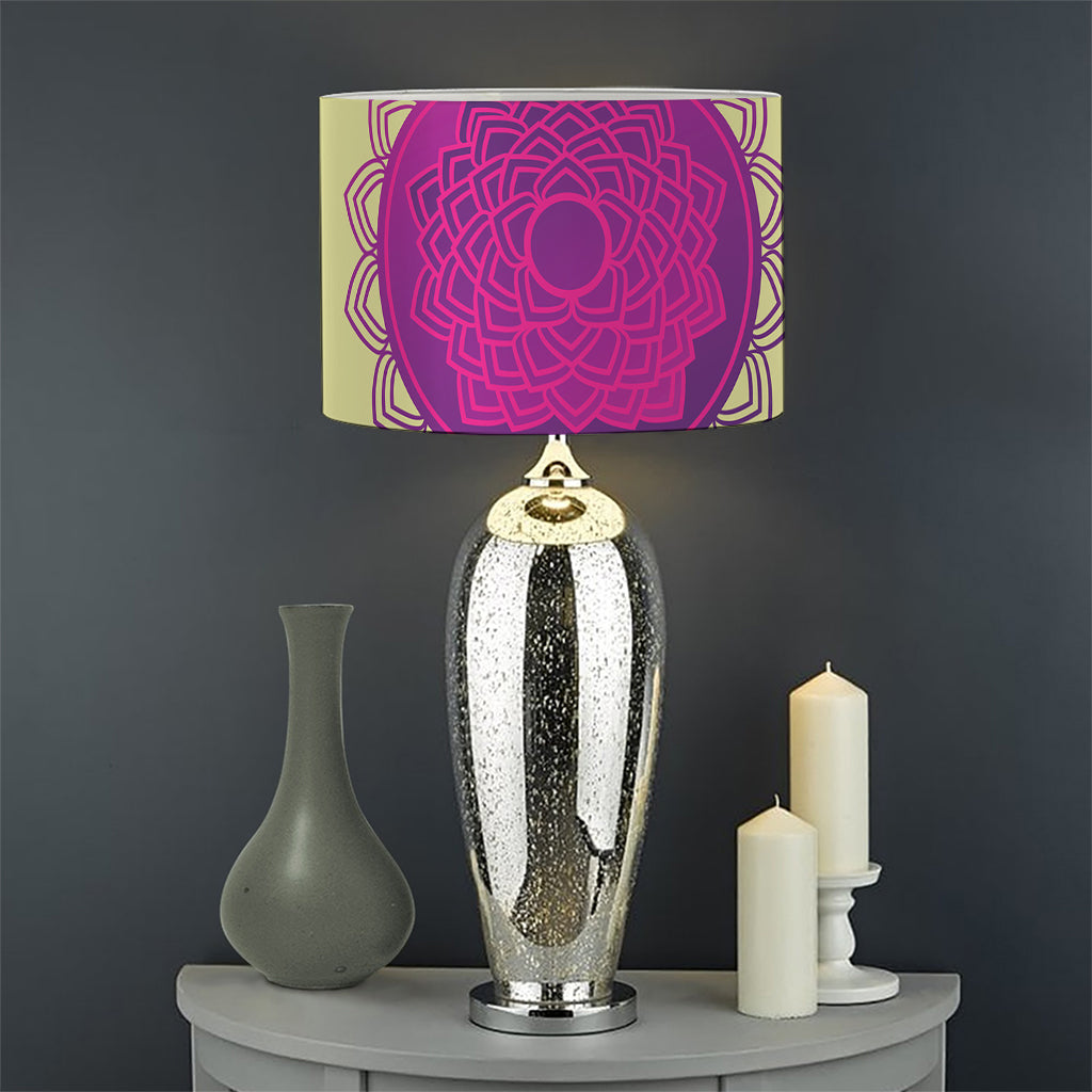 Colorful Seven Chakras Print Drum Lamp Shade