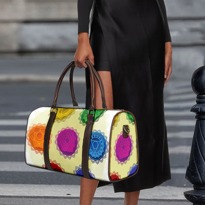 Colorful Seven Chakras Print Duffle Bag