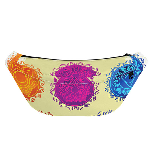 Colorful Seven Chakras Print Fanny Pack