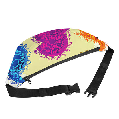 Colorful Seven Chakras Print Fanny Pack