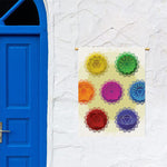 Colorful Seven Chakras Print Garden Flag