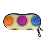 Colorful Seven Chakras Print Glasses Case