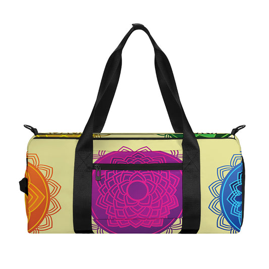 Colorful Seven Chakras Print Gym Bag
