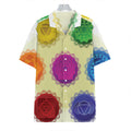 Colorful Seven Chakras Print Hawaiian Shirt