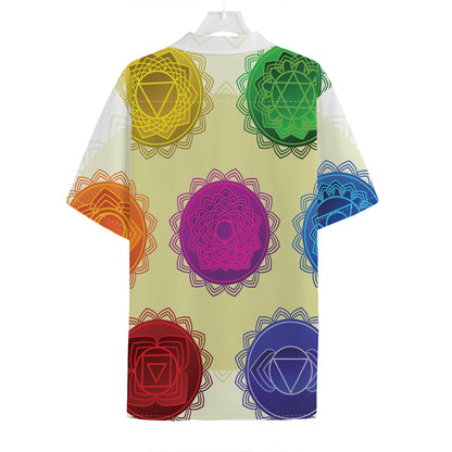 Colorful Seven Chakras Print Hawaiian Shirt