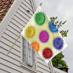 Colorful Seven Chakras Print House Flag