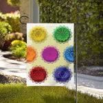 Colorful Seven Chakras Print House Flag