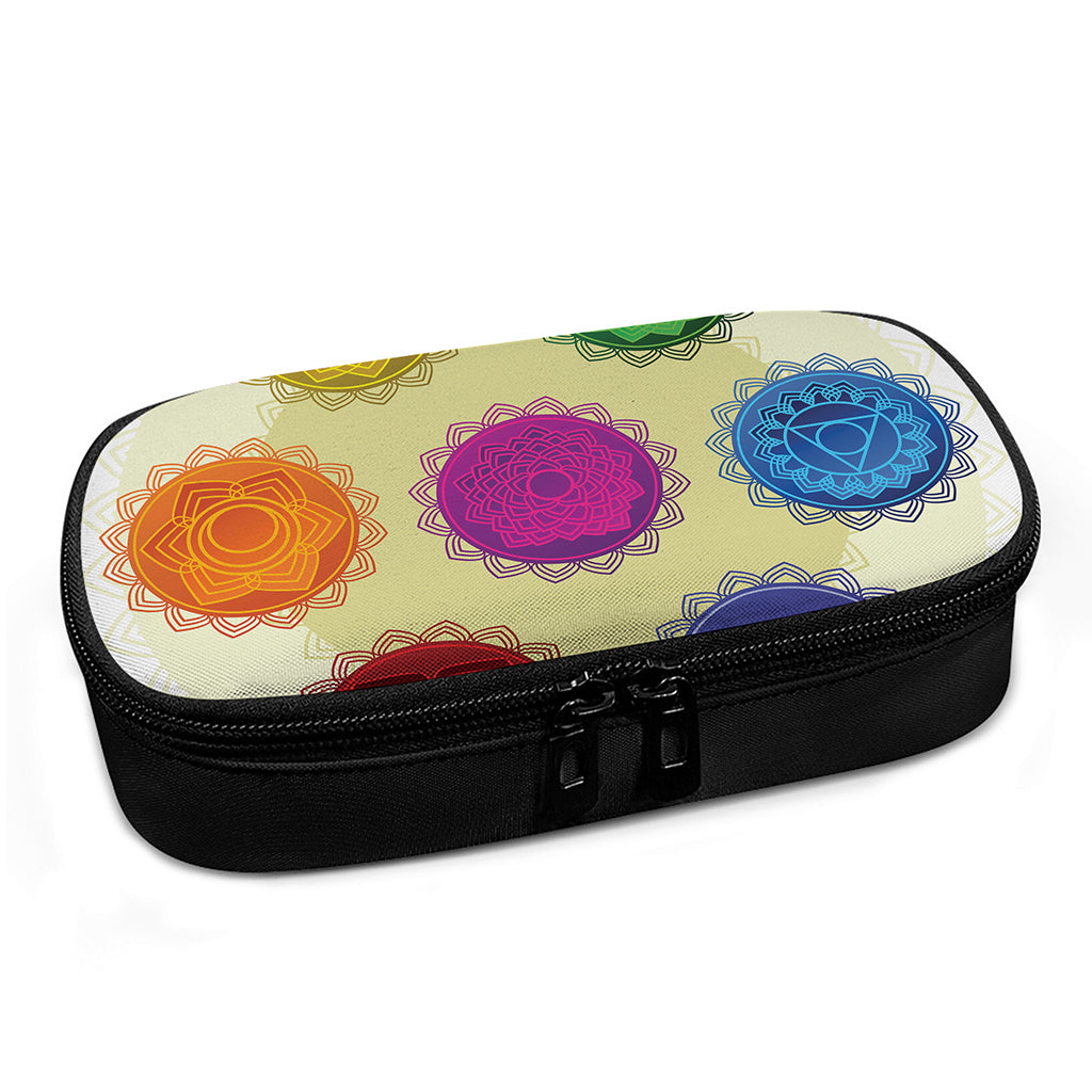 Colorful Seven Chakras Print Insulin Cooler Travel Case