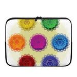 Colorful Seven Chakras Print Laptop Sleeve