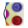 Colorful Seven Chakras Print Leather Bible Cover