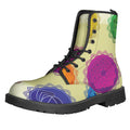 Colorful Seven Chakras Print Lace-Up Boots