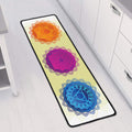 Colorful Seven Chakras Print Long Kitchen Mat