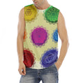 Colorful Seven Chakras Print Men's Fitness Tank Top