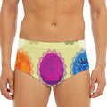 Colorful Seven Chakras Print Men's Triangle Swim Briefs