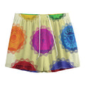 Colorful Seven Chakras Print Mesh Shorts