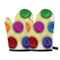 Colorful Seven Chakras Print Oven Mitts